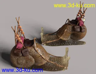 3D打印模型Riding Snail的图片