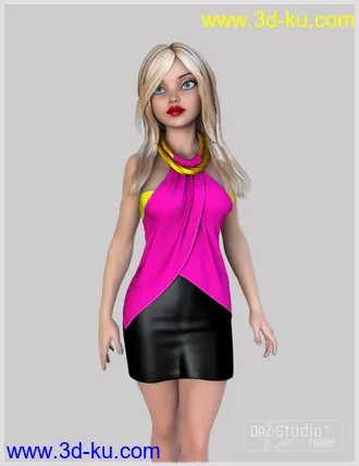 3D打印模型Ring Skirt For Genesis 2 Female(s)的图片