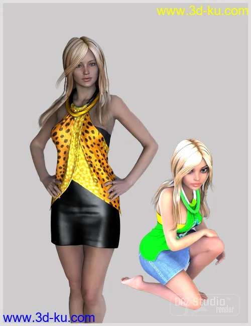 Ring Skirt For Genesis 2 Female(s)模型的图片2