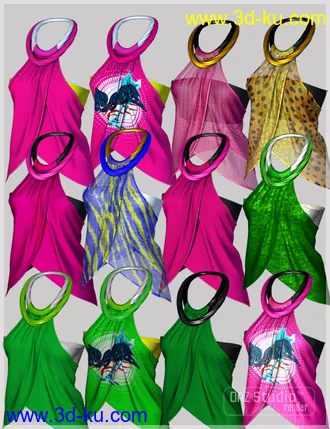 3D打印模型Ring Skirt For Genesis 2 Female(s)的图片