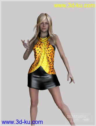 3D打印模型Ring Skirt For Genesis 2 Female(s)的图片