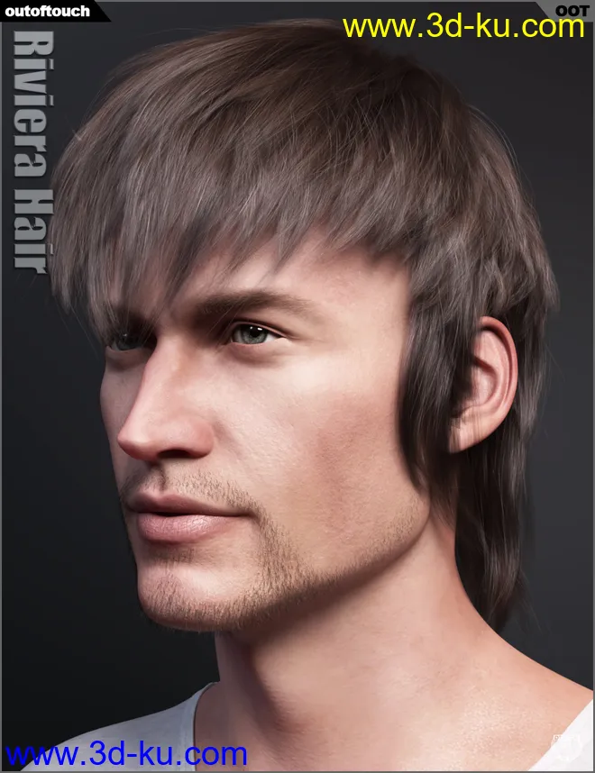 Riviera Hair for Genesis 3 and 8模型的图片8