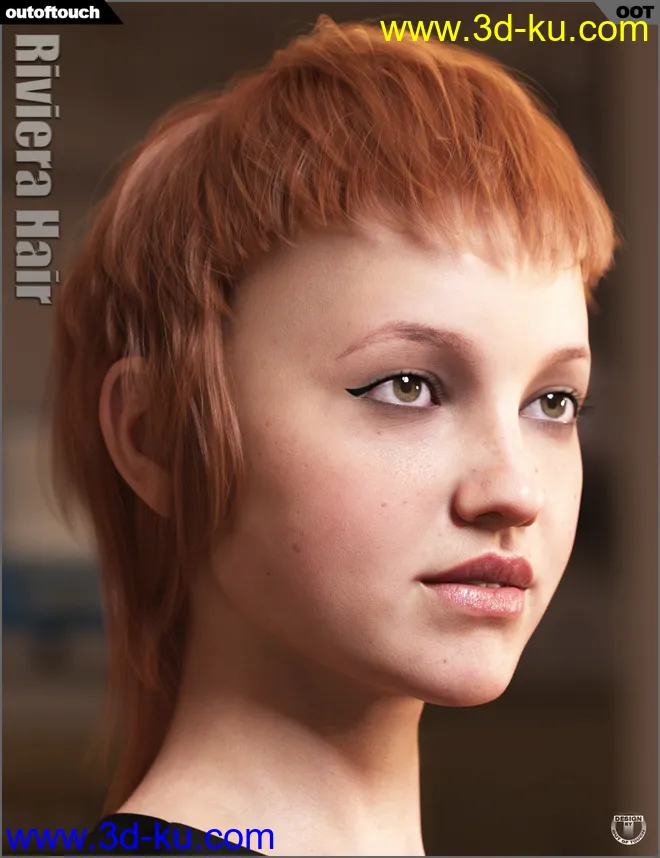 Riviera Hair for Genesis 3 and 8模型的图片13