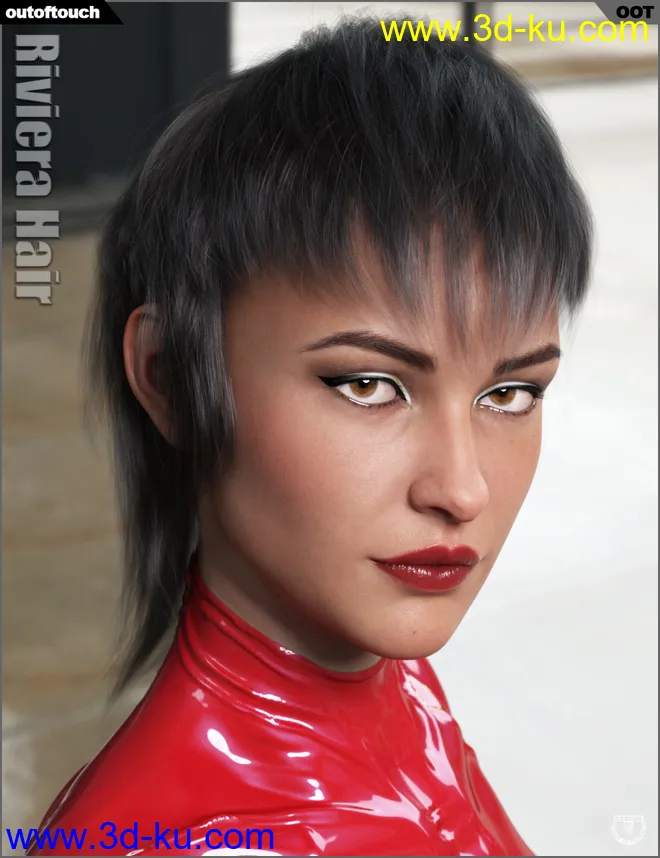 Riviera Hair for Genesis 3 and 8模型的图片15