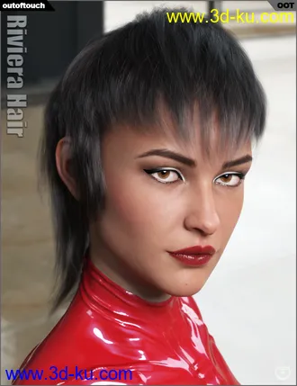 3D打印模型Riviera Hair for Genesis 3 and 8的图片