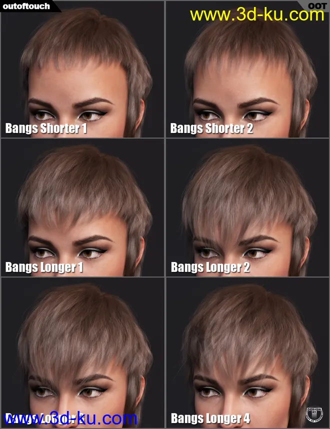 Riviera Hair for Genesis 3 and 8模型的图片16