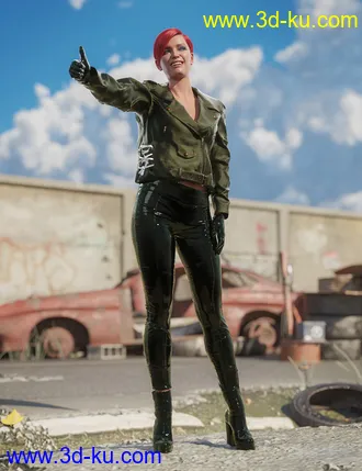 3D打印模型Road Rash for Genesis 8 and 8.1 Females的图片