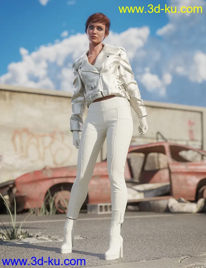 Road Rash for Genesis 8 and 8.1 Females模型的图片4