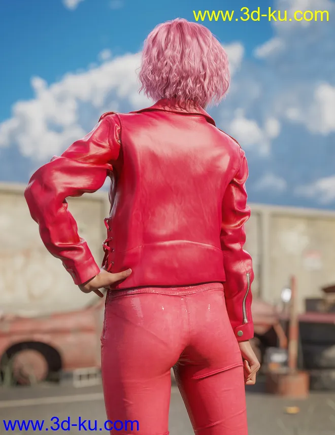 Road Rash for Genesis 8 and 8.1 Females模型的图片7