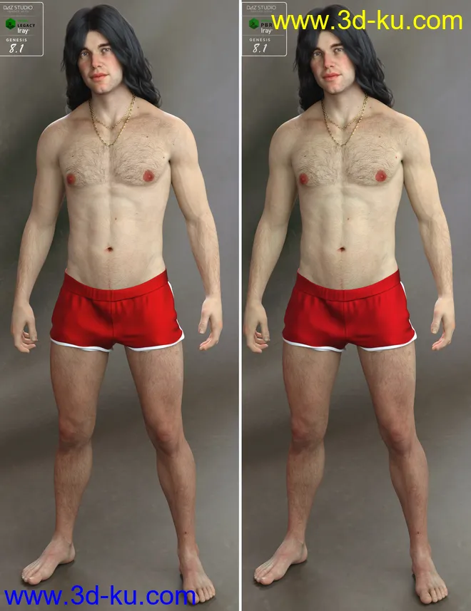 Rocco HD for Genesis 8.1 Male模型的图片12