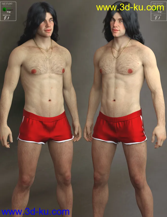Rocco HD for Genesis 8.1 Male模型的图片13