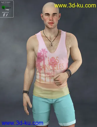 3D打印模型Rocco HD for Genesis 8.1 Male的图片