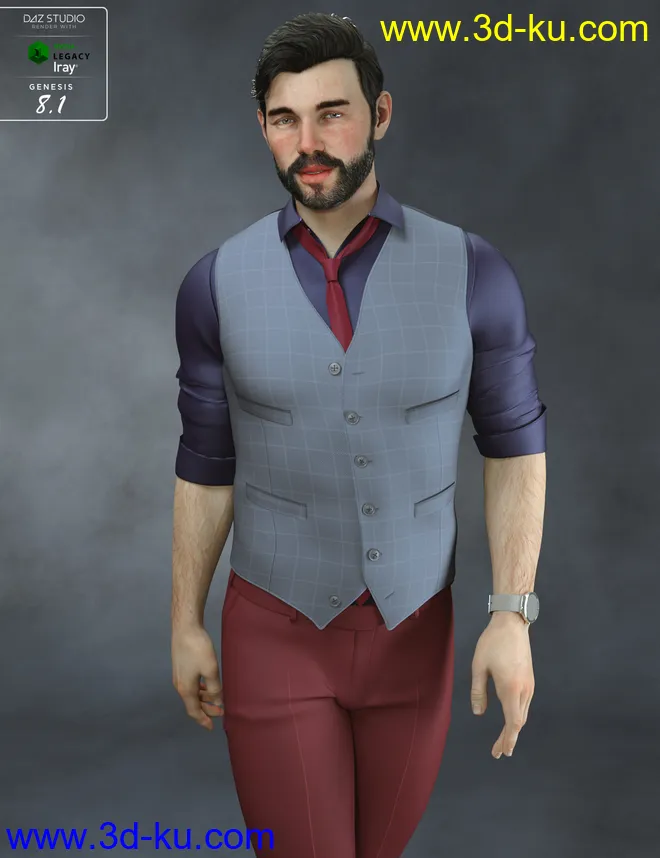 Rocco HD for Genesis 8.1 Male模型的图片17