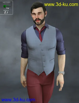 3D打印模型Rocco HD for Genesis 8.1 Male的图片