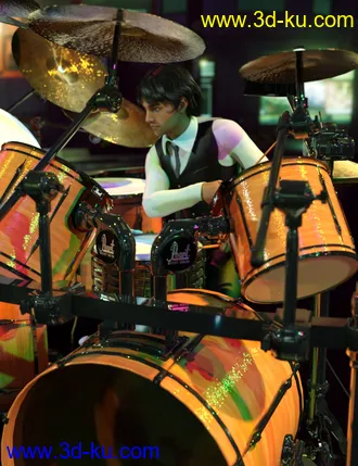 3D打印模型Rock Star Series - Drum Kit的图片