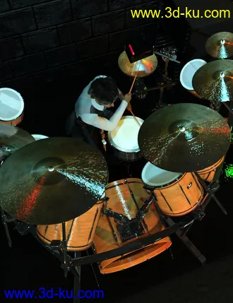 3D打印模型Rock Star Series - Drum Kit的图片
