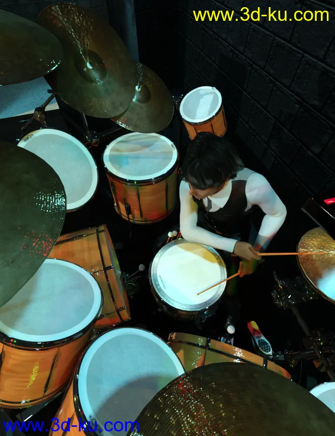 Rock Star Series - Drum Kit模型的图片4