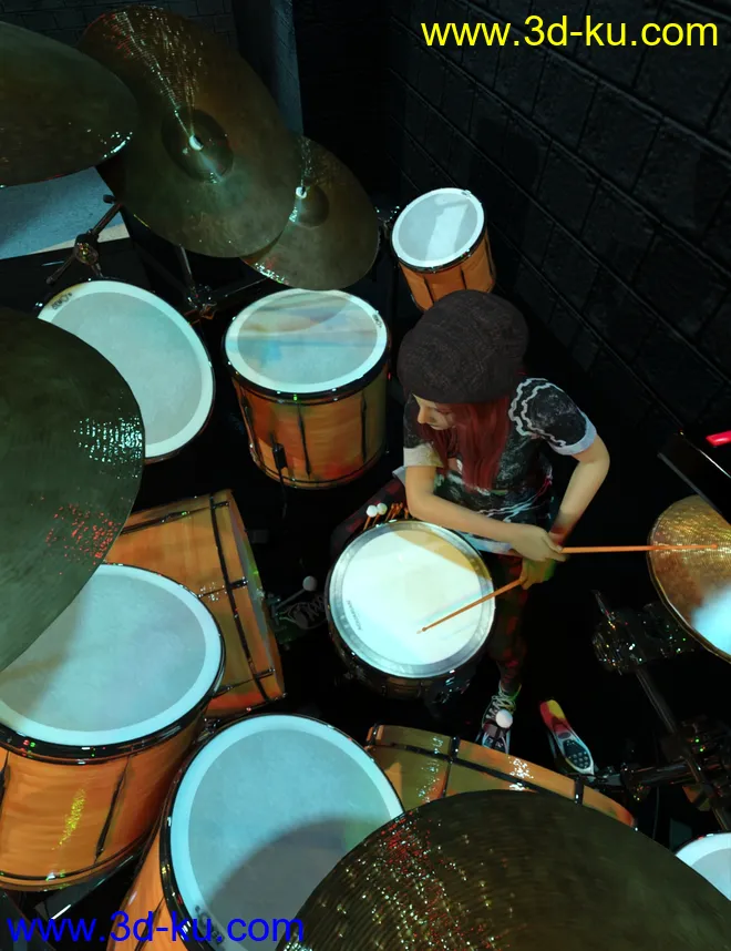 Rock Star Series - Drum Kit模型的图片5