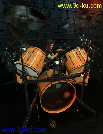 3D打印模型Rock Star Series - Drum Kit的图片
