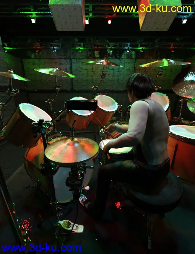 Rock Star Series - Drum Kit模型的图片7