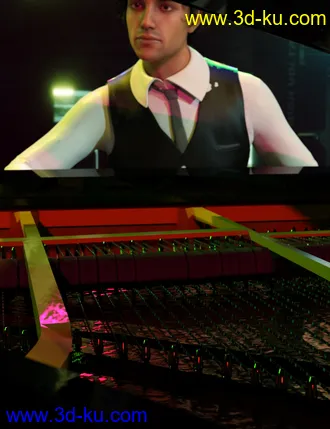 3D打印模型Rock Star Series - Grand Piano的图片