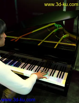 3D打印模型Rock Star Series - Grand Piano的图片