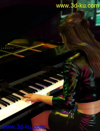 3D打印模型Rock Star Series - Grand Piano的图片