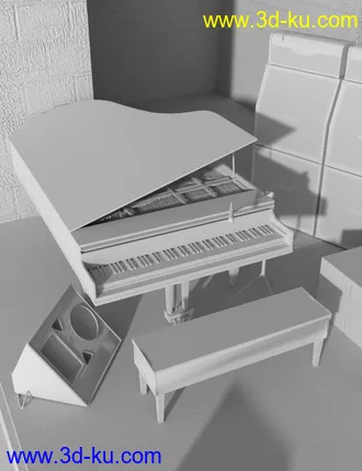3D打印模型Rock Star Series - Grand Piano的图片