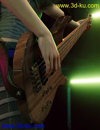 3D打印模型Rock Star Series - Modern Bass的图片