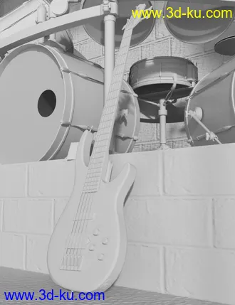 3D打印模型Rock Star Series - Modern Bass的图片