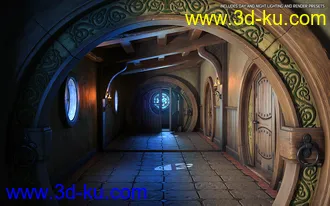 3D打印模型ROG Fantasy Home - Hallway的图片