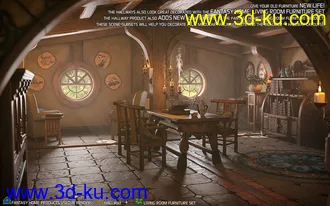 3D打印模型ROG Fantasy Home - Hallway的图片
