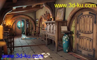 3D打印模型ROG Fantasy Home - Hallway的图片