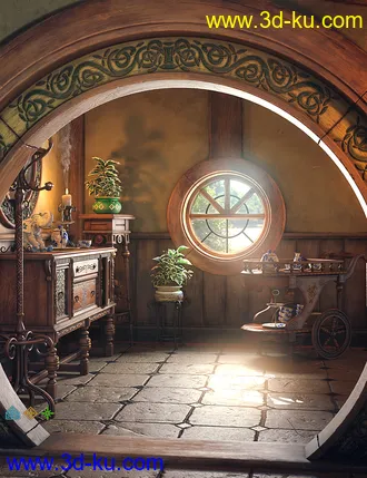 3D打印模型ROG Fantasy Home - Hallway的图片