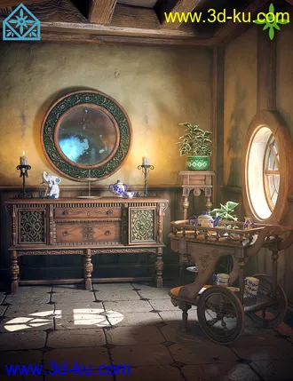 ROG Fantasy Home - Hallway Furniture Set模型的图片1