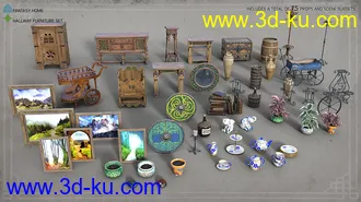 ROG Fantasy Home - Hallway Furniture Set模型的图片2