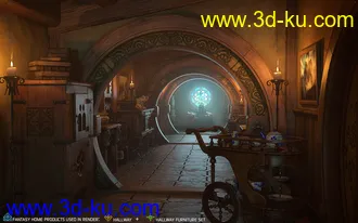 ROG Fantasy Home - Hallway Furniture Set模型的图片5