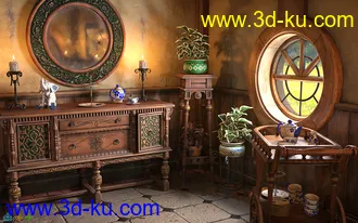 ROG Fantasy Home - Hallway Furniture Set模型的图片16