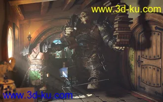 3D打印模型ROG Fantasy Home - Hallway Furniture Set的图片