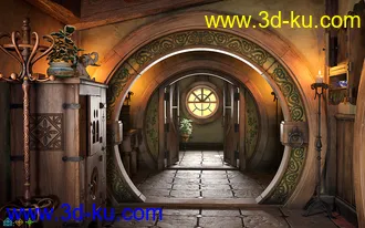 3D打印模型ROG Fantasy Home - Hallway Furniture Set的图片
