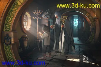 3D打印模型ROG Fantasy Home - Hallway Furniture Set的图片