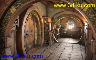 3D打印模型ROG Fantasy Home - Hallway Furniture Set的图片