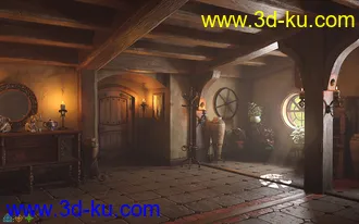 3D打印模型ROG Fantasy Home - Hallway Furniture Set的图片