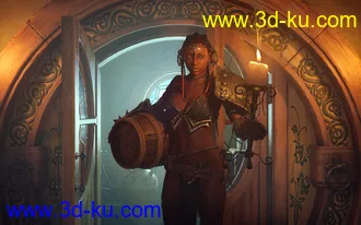 3D打印模型ROG Fantasy Home - Hallway Furniture Set的图片