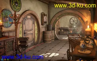 3D打印模型ROG Fantasy Home - Hallway Furniture Set的图片