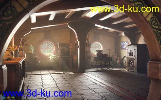 3D打印模型ROG Fantasy Home - Hallway Furniture Set的图片