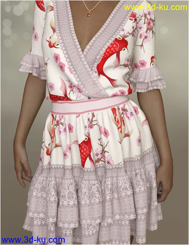 Romance For dForce Maia Outfit模型的图片1