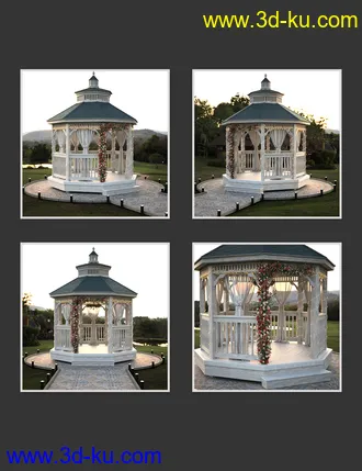 3D打印模型Romantic Gazebo的图片