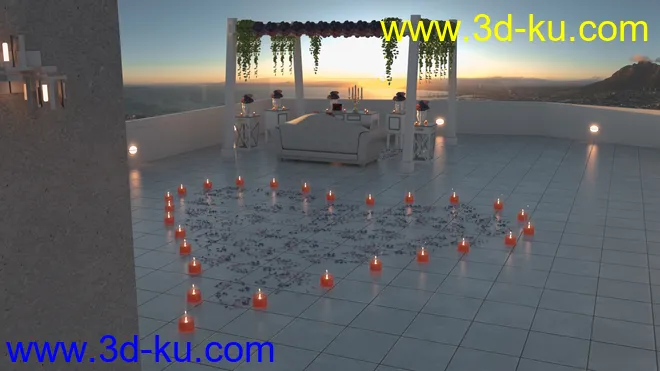 Romantic Santorini模型的图片2