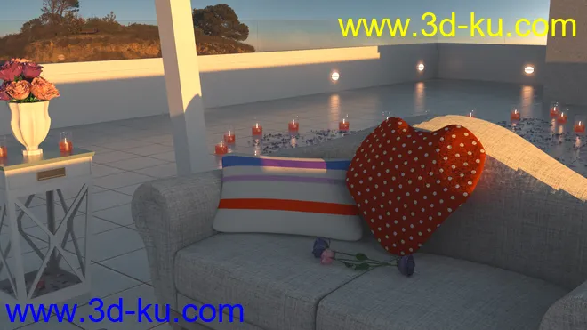 Romantic Santorini模型的图片5